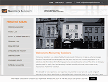 Tablet Screenshot of mcinerneysolicitors.com